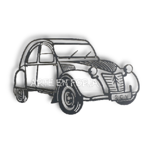 FIGURA DE PARED en FORJA mod. Citroen 2CV