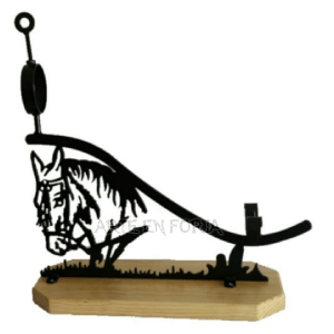 JAMONERO de FORJA Y MADERA mod. CAB. CABALLO