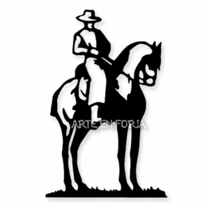 Figura de pared en forja modelo JINETE 2