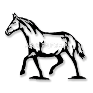 FIGURA DE PARED en FORJA mod. CABALLO SALVAJE