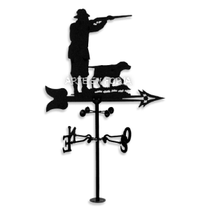 Veleta giratoria de hierro modelo Cazador fabricada en forja artesanal por ARTE EN FORJA