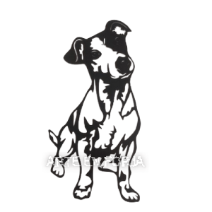 FIGURA de PARED en FORJA mod. JACK RUSSELL TERRIER