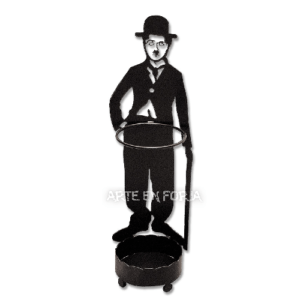 Paragüero de hierro modelo CHARLES CHAPLIN - Arte en Forja