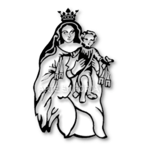 Figura de pared Virgen del Carmen en hierro – ARTE EN FORJA