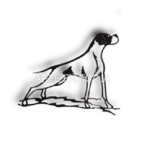 FIGURA DE PARED en FORJA mod. POINTER INGLÉS