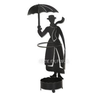 PARAGUERO de FORJA mod. MARY POPPINS artesanal en hierro fabricado por ARTE EN FORJA