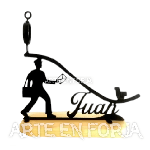 Jamonero de forja mod. CARTERO (PERSONALIZABLE) - Imagen 2